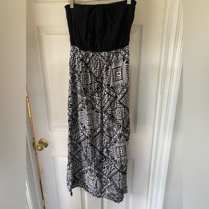 Strapless maxi dress